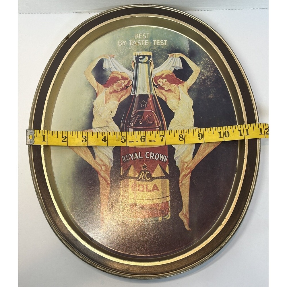 Royal Crown RC Cola Metal Serving Tray Made in Frenchtown, NJ USA Fabcraft Inc. - Picture 9 of 10